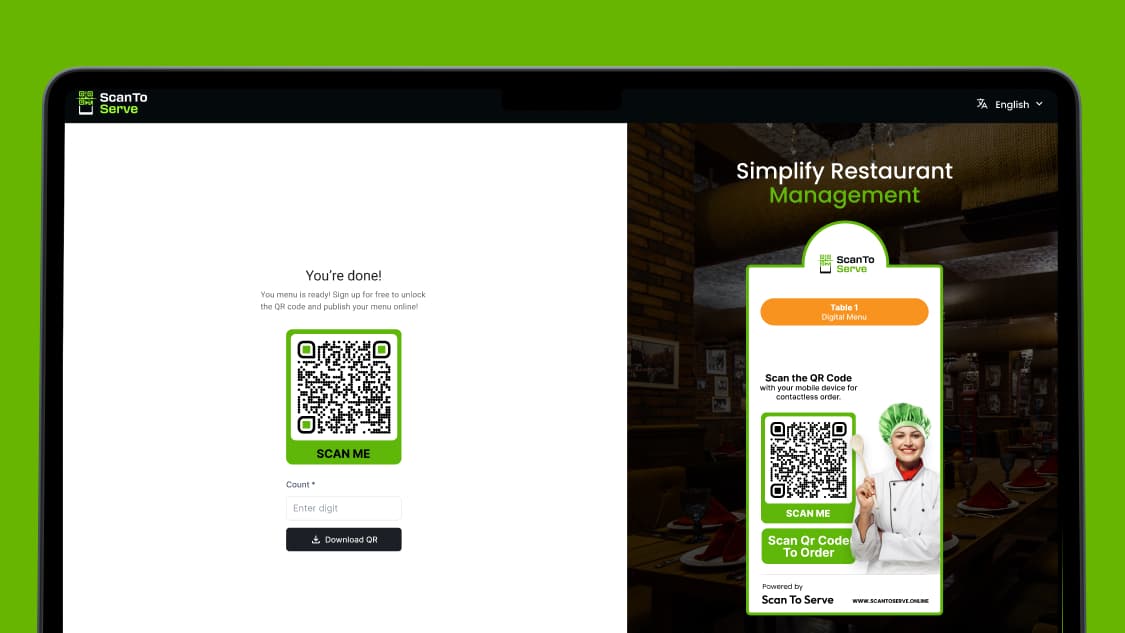 Scan To Serve - slide 3